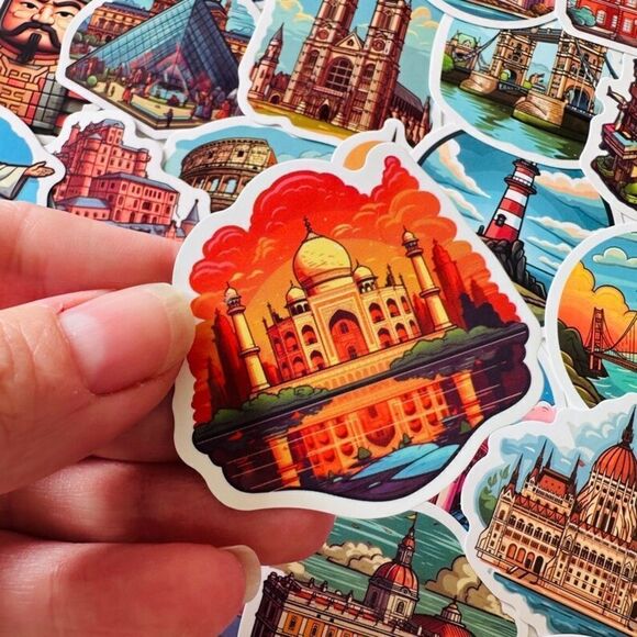 World Famous Landmarks Sticker Bundle - Picture 3 of 15